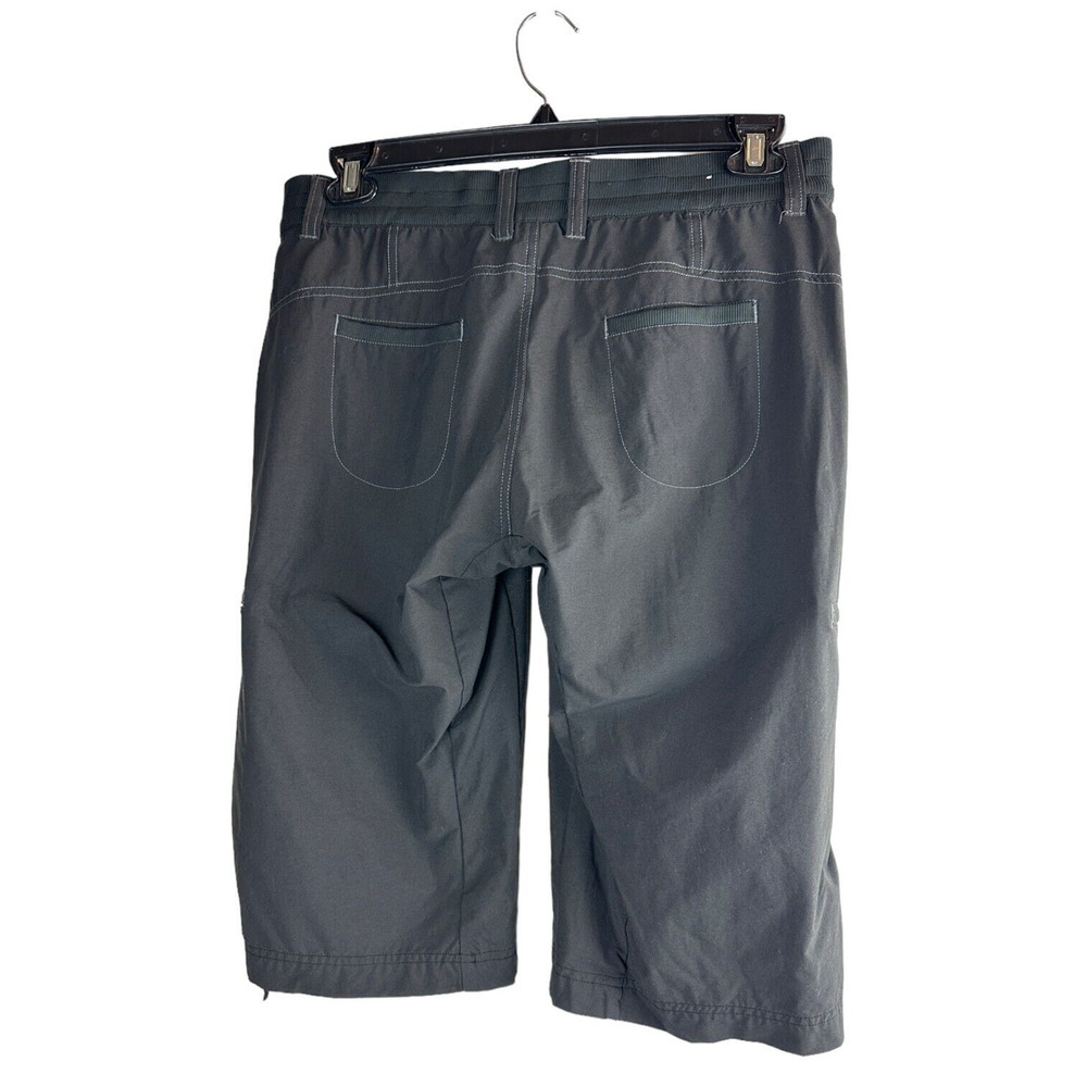 Kuhl Durango Knicker Pants Capri Crop Gray Draw Cord Hiking Bermuda Size 10 - Picture 3 of 8